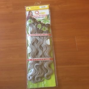 Grey, silver 7 piece hair bundle